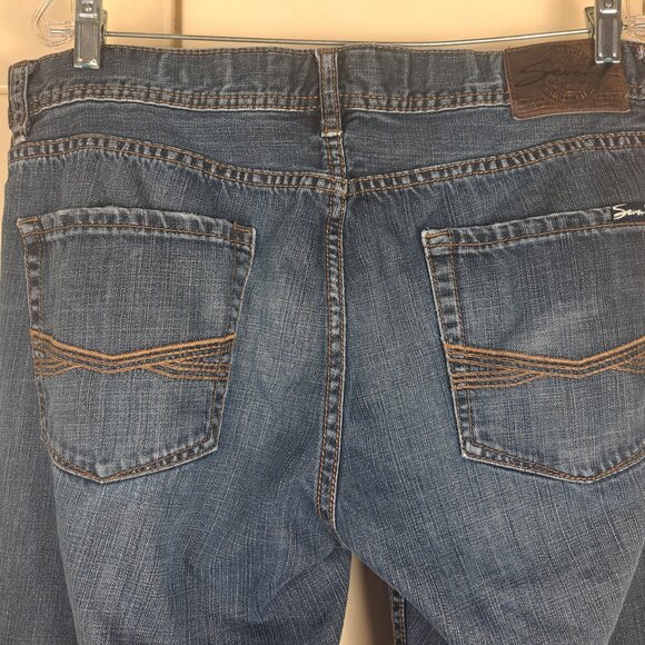 SEVEN7  Men's Straight Fit Medium Wash Denim Jeans Size 36x32 - Picture 9 of 14